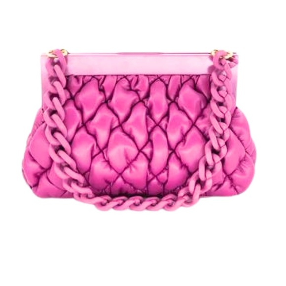 bc bags Handbags - BC Bags Quilted Clutch with Chain Strap